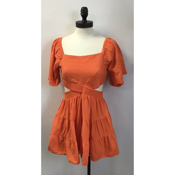 Shy Velvet Dresses & Skirts - Womans SHY Velvet Orange M Festive Dress 🧡